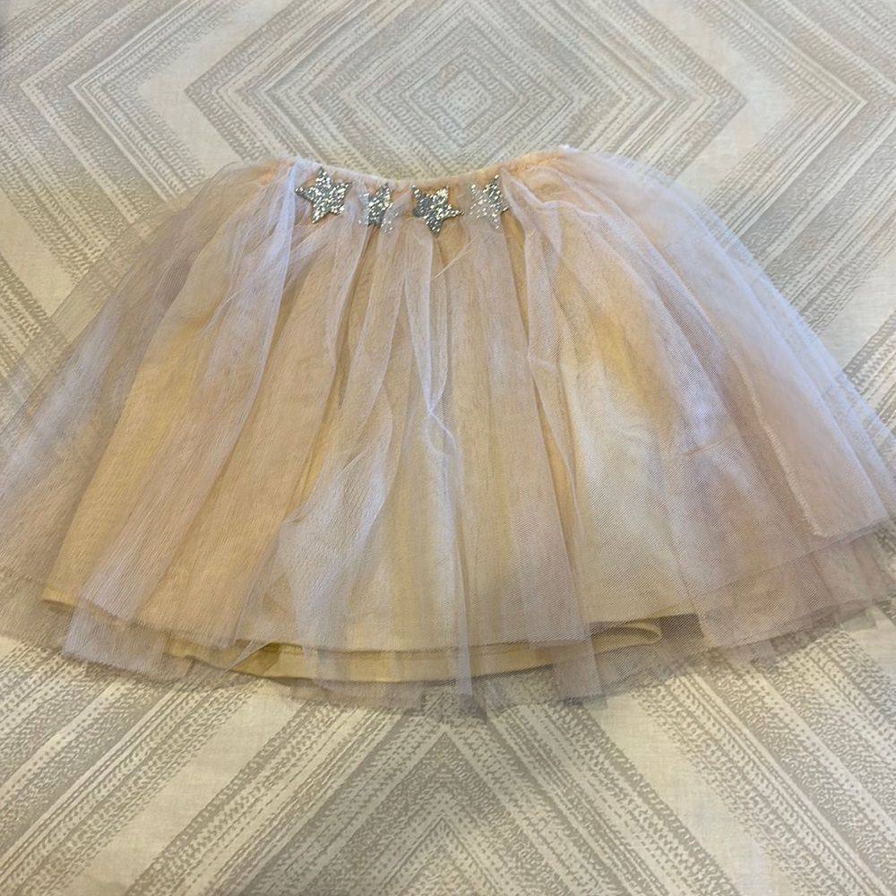 Zara Girls Toile with Silver Stars Skirt